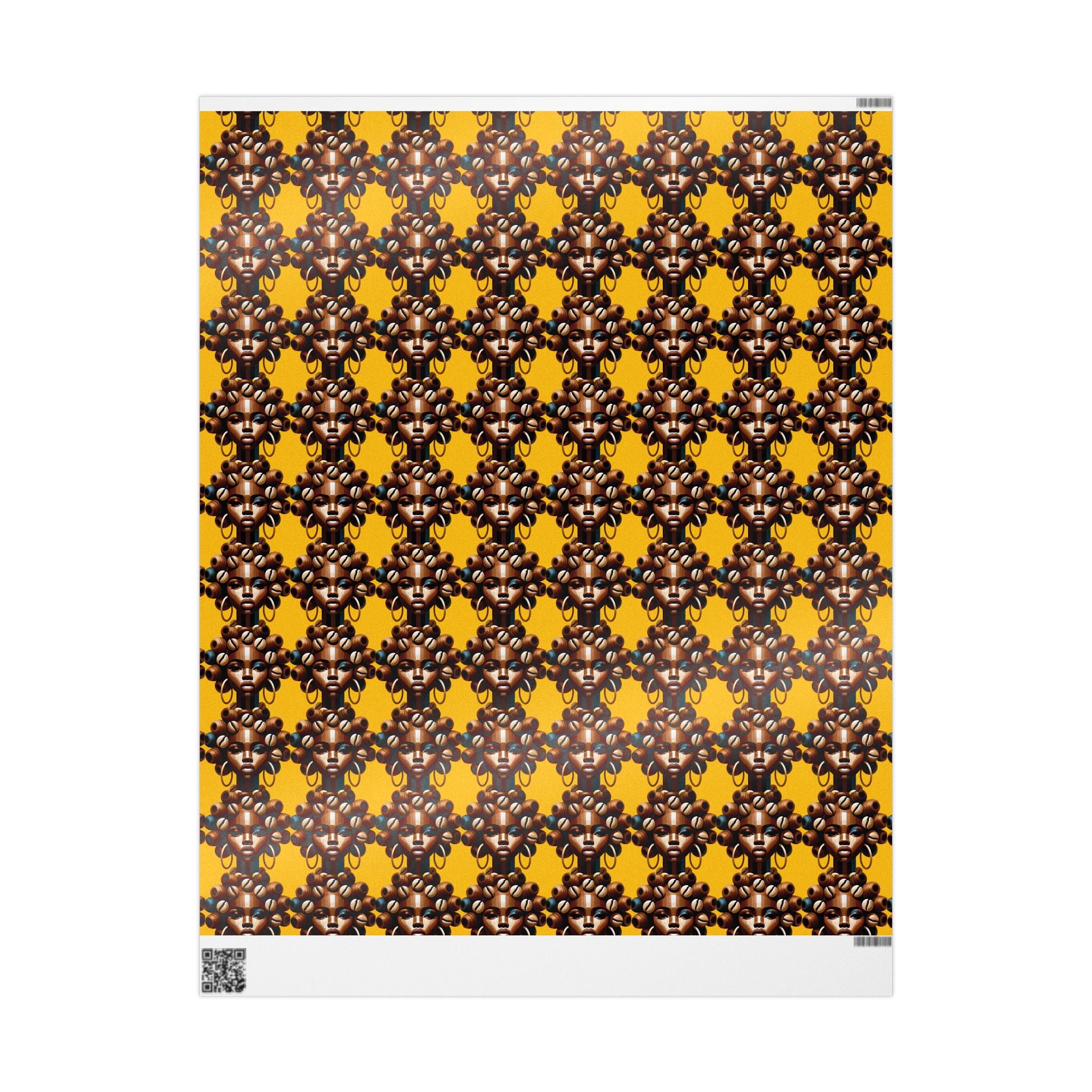 'Dollie' Yellow Wrapping Paper Roll