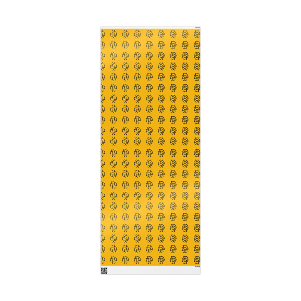 Adinkra Gye Nyame Yellow Wrapping Paper