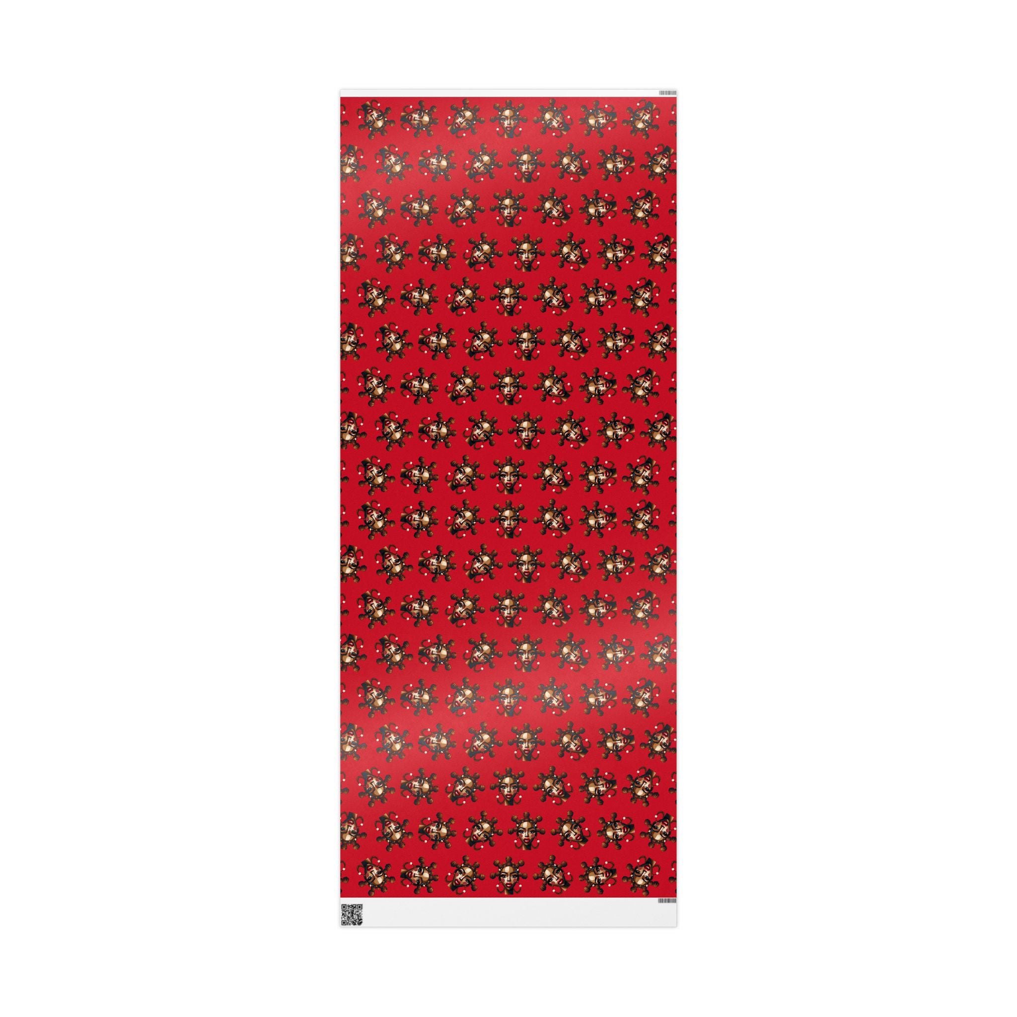 'Bantu' Red Gift Wrapping Paper Roll
