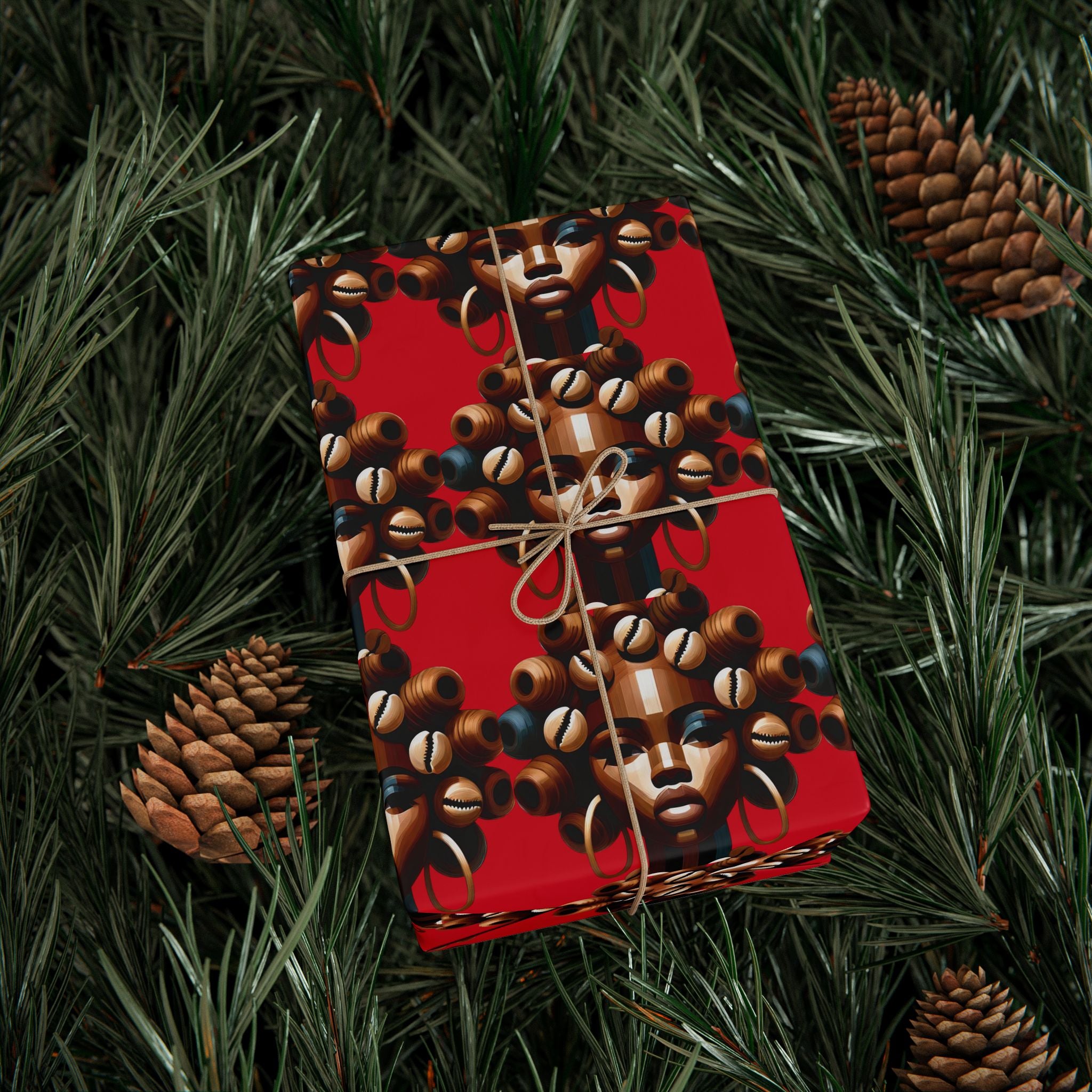 'Dollie' Red Wrapping Paper Roll