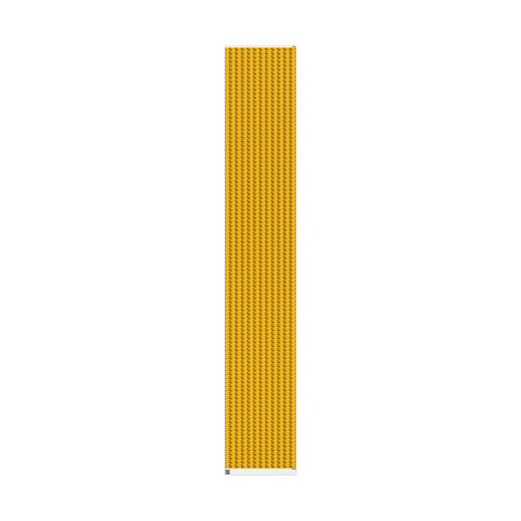 Adinkra Yellow Fern Wrapping Paper
