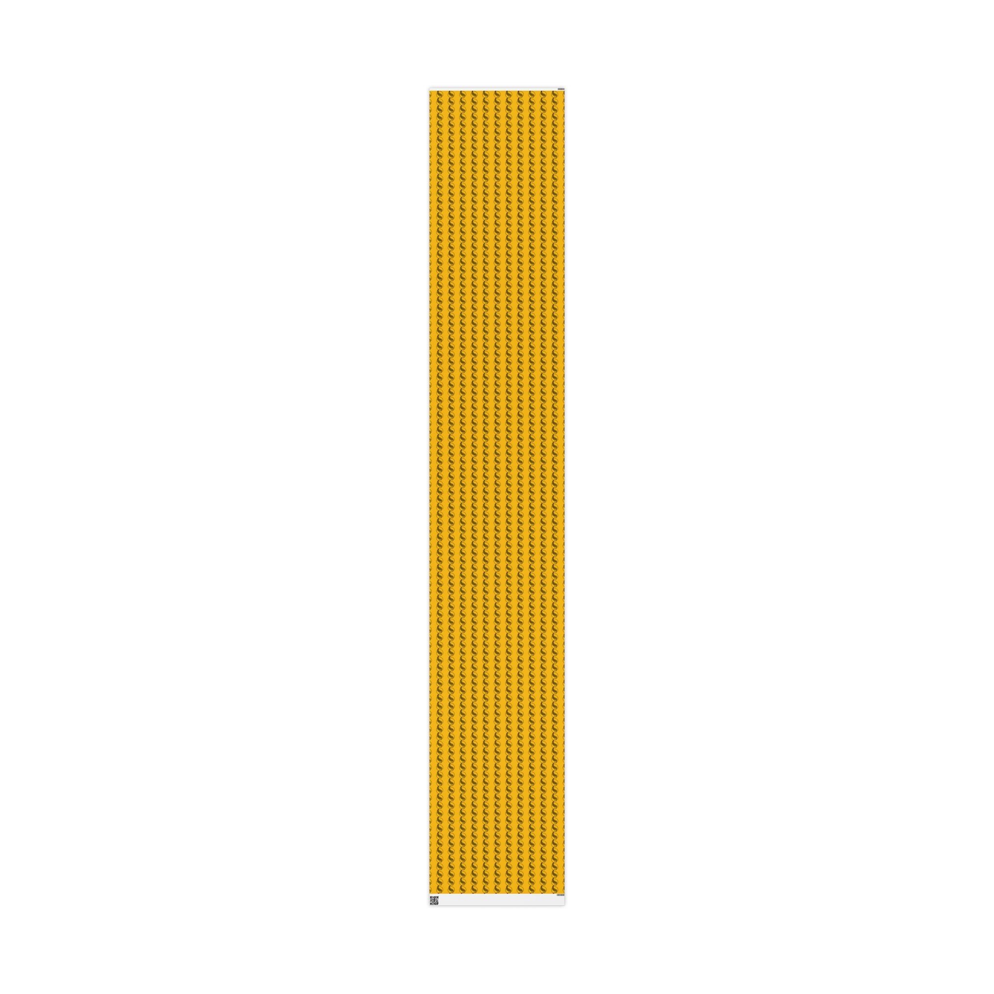 Adinkra Yellow Fern Wrapping Paper