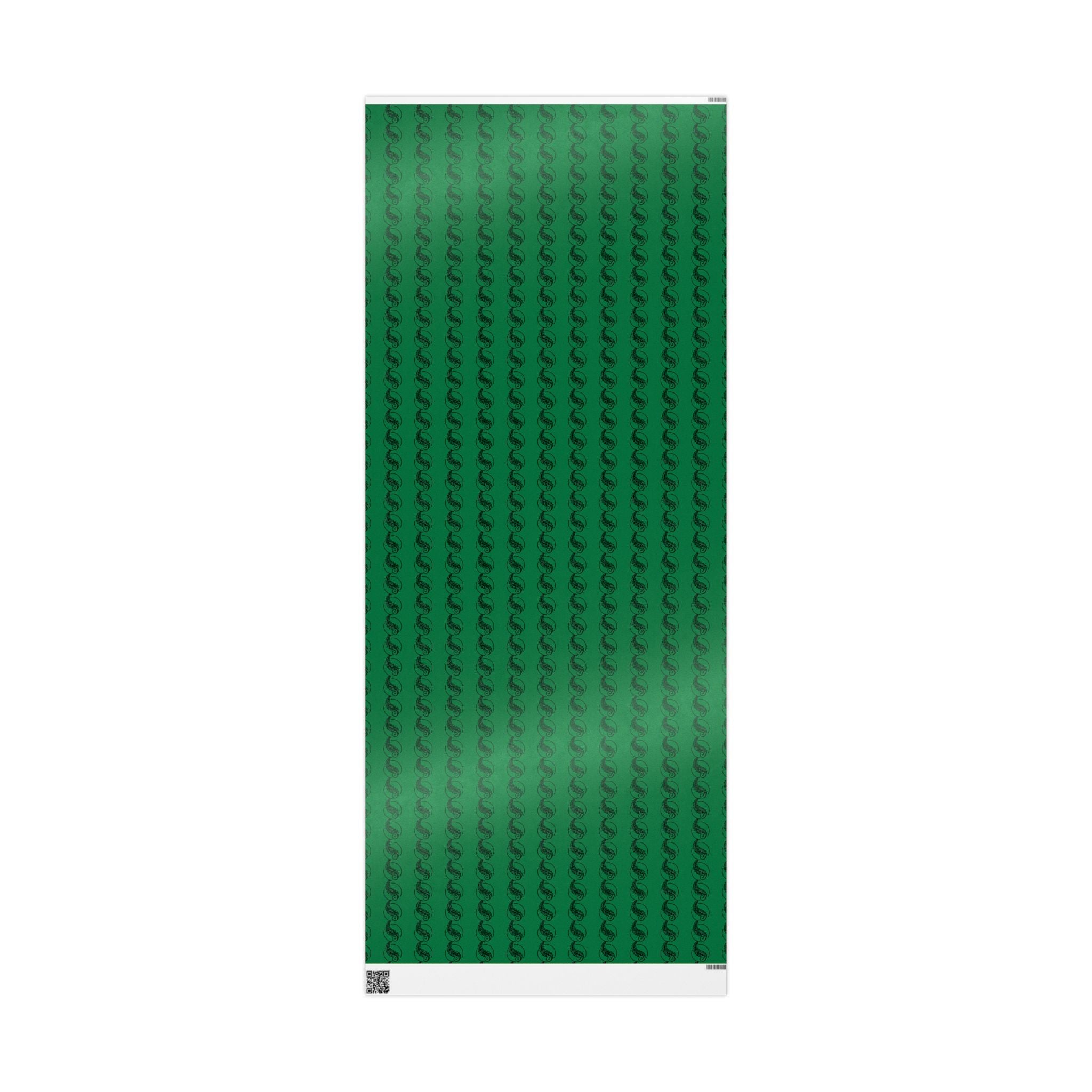 Adinkra Green Fern Wrapping Paper