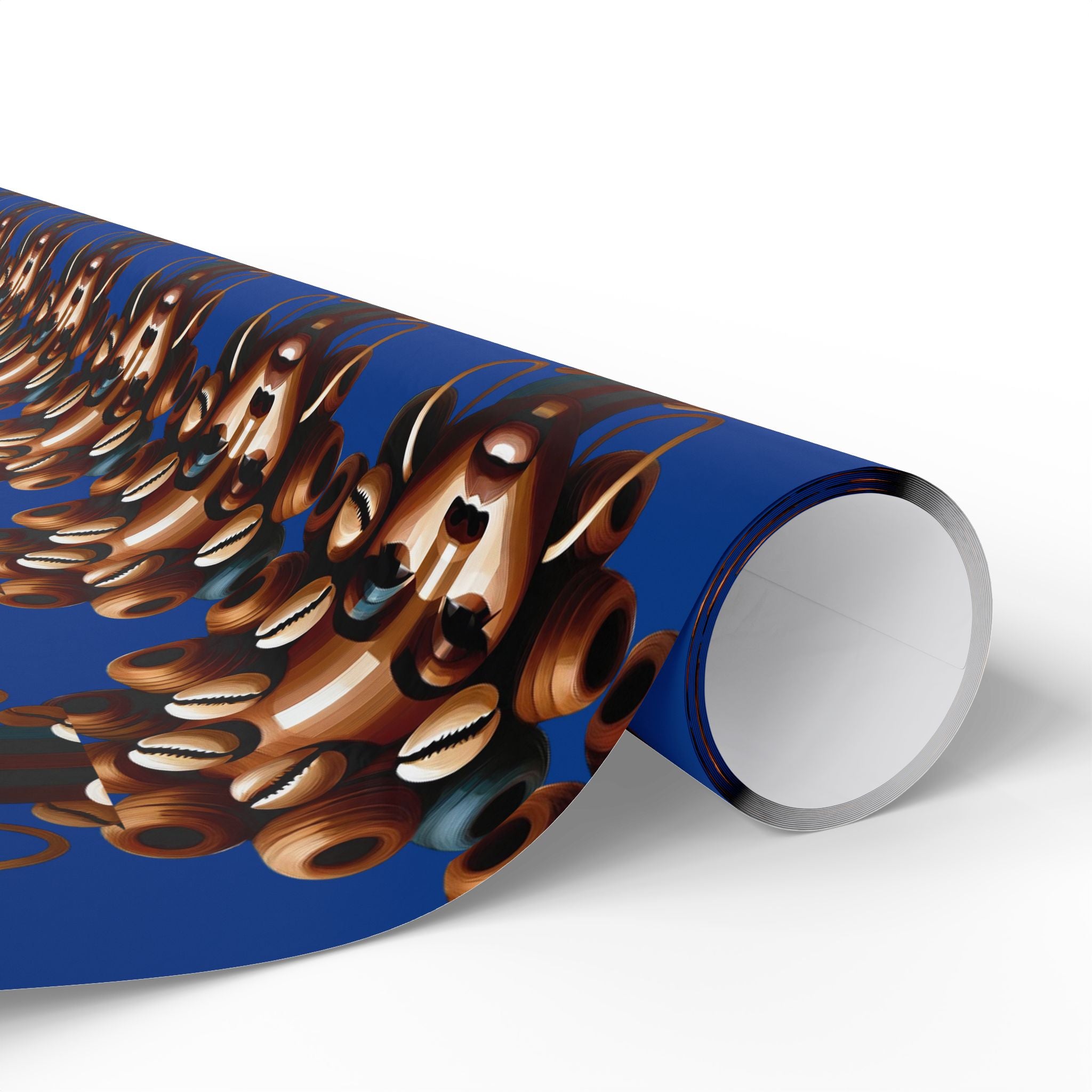 'Dollie' Blue Wrapping Paper Roll