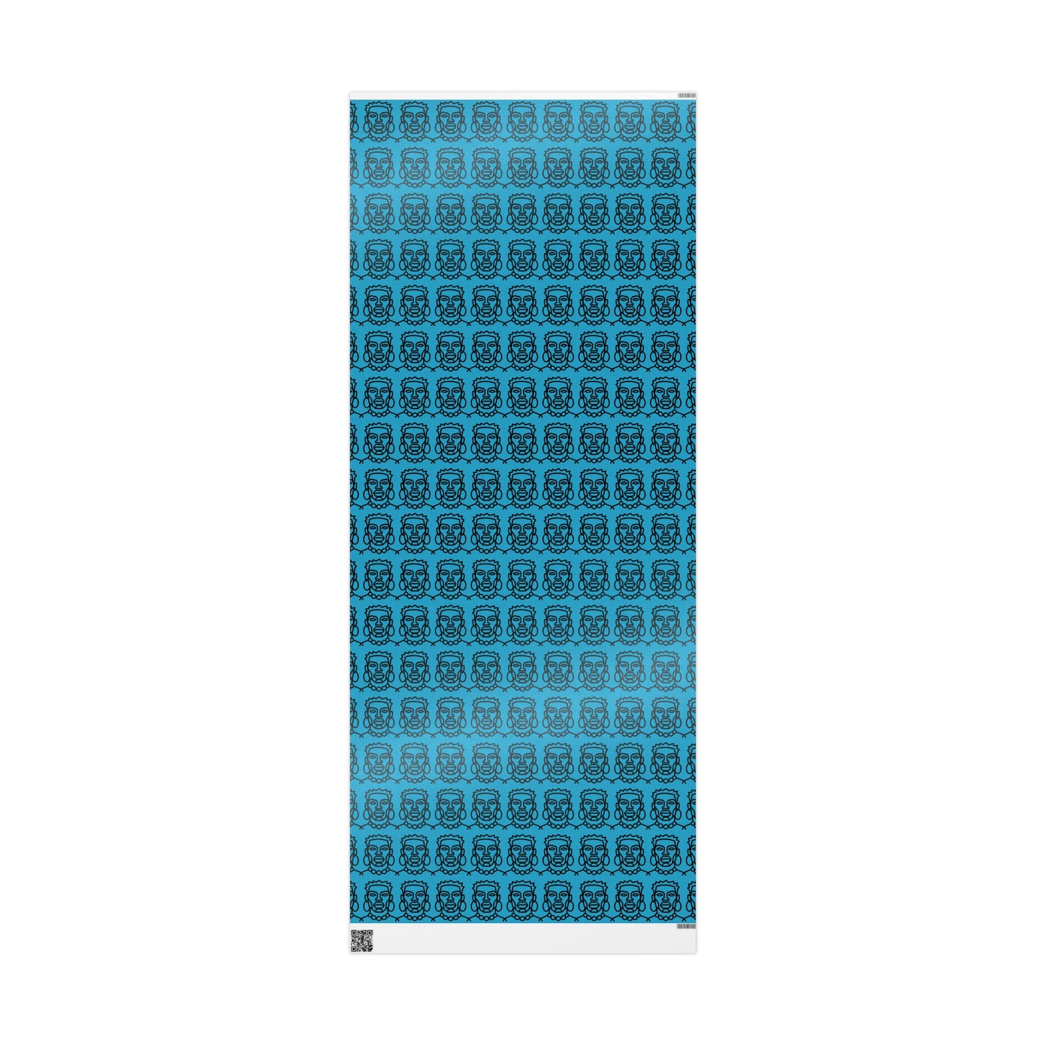'He is Him' Teal Wrapping Paper, Holiday Gift Wrap