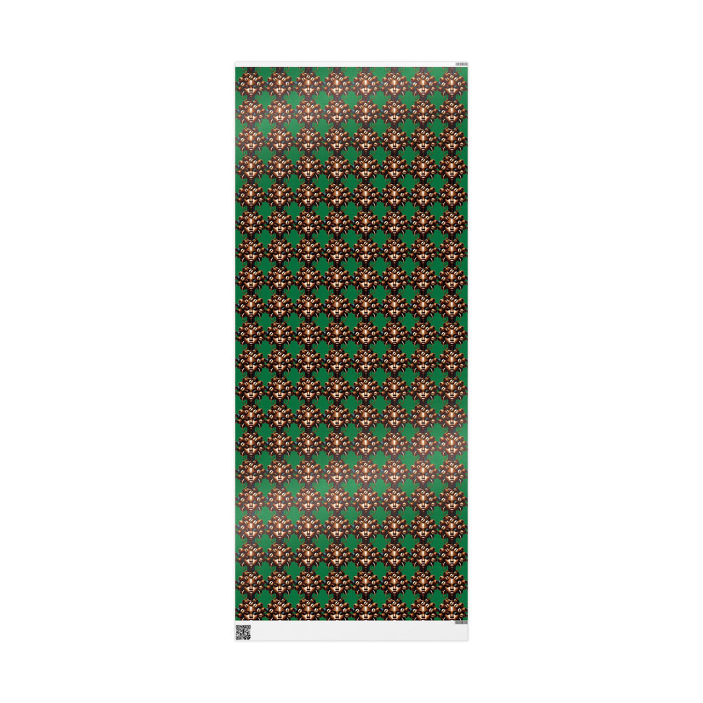 'Dollie' Green Wrapping Paper Roll