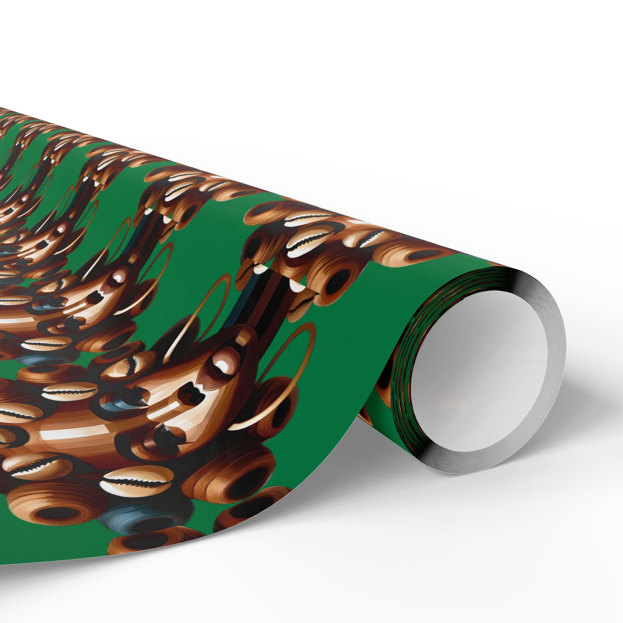 'Dollie' Green Wrapping Paper Roll