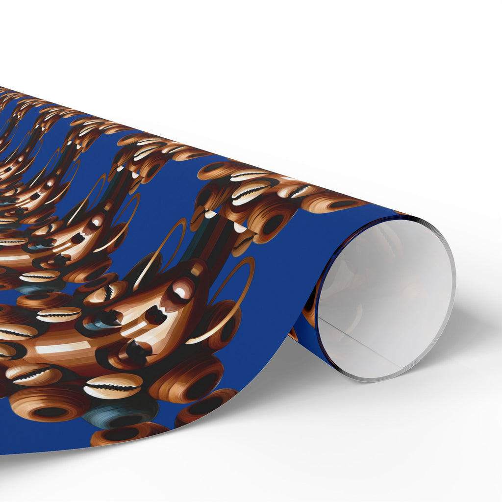 'Dollie' Blue Wrapping Paper Roll