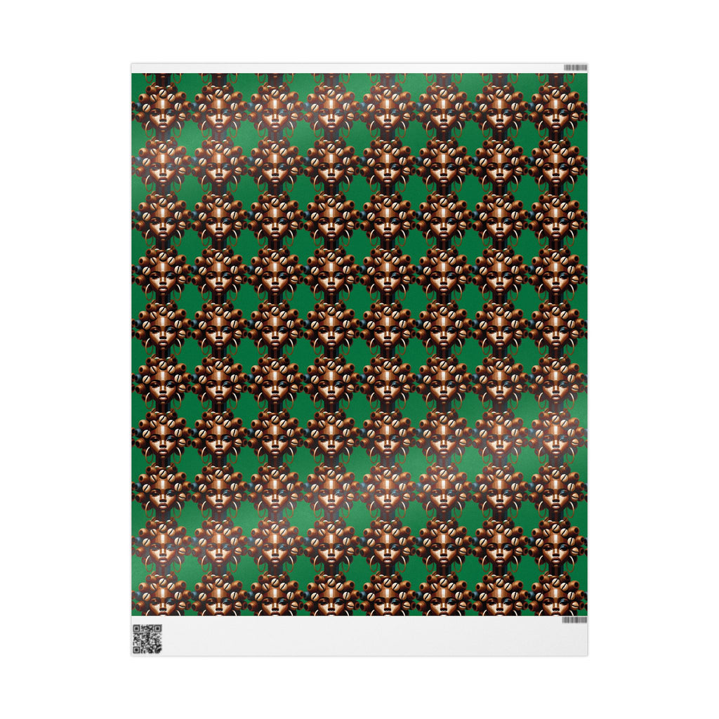 'Dollie' Green Wrapping Paper Roll
