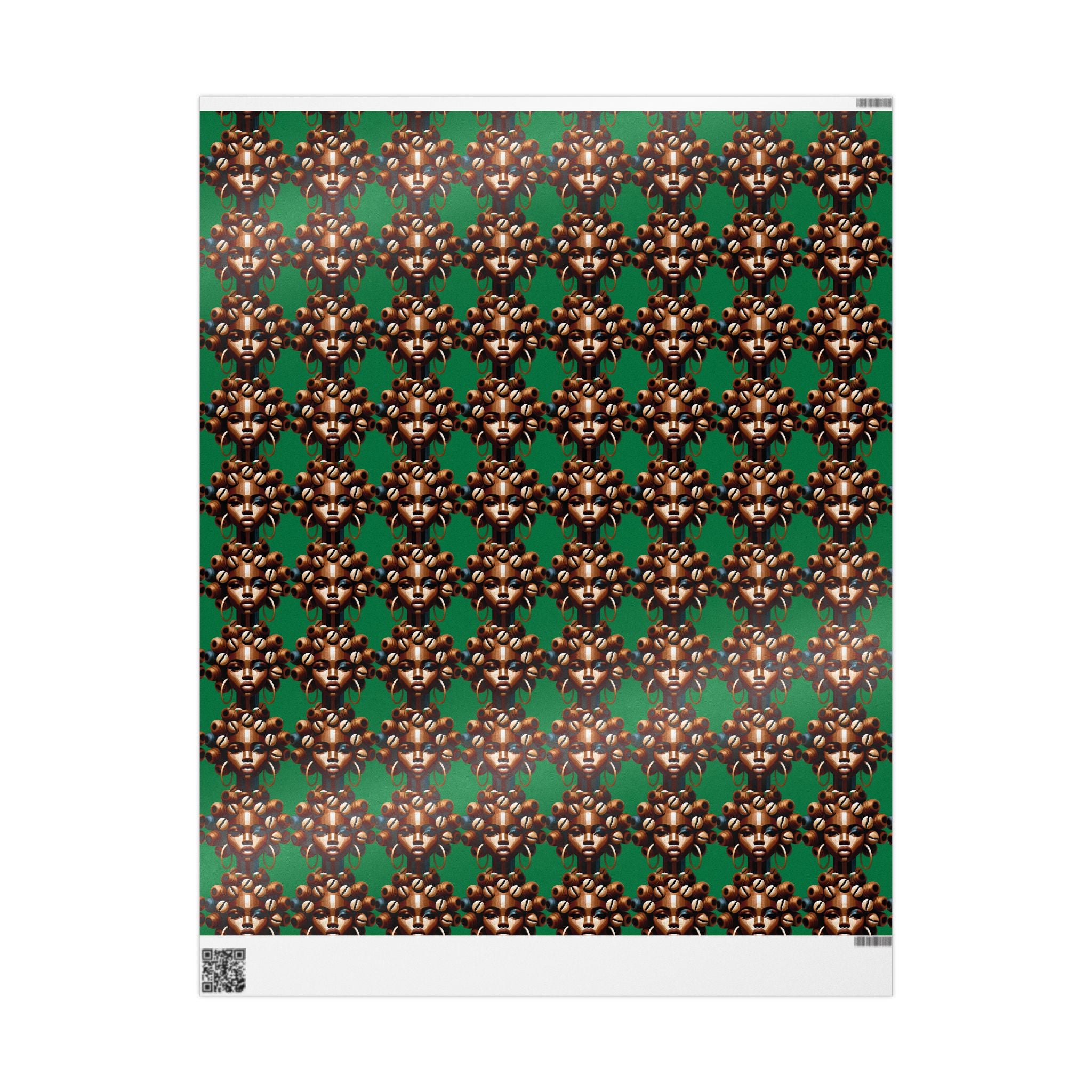 'Dollie' Green Wrapping Paper Roll