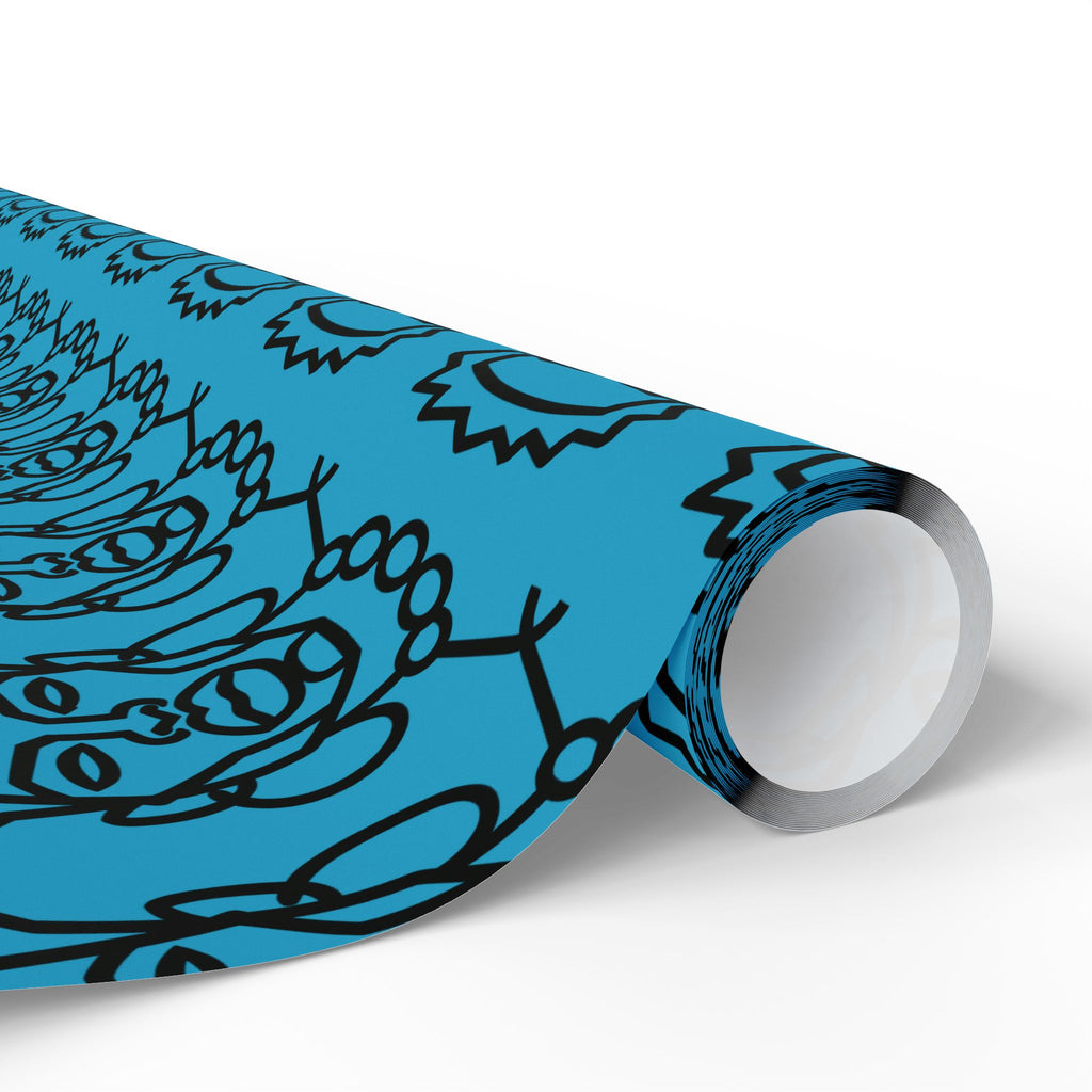'He is Him' Teal Wrapping Paper, Holiday Gift Wrap