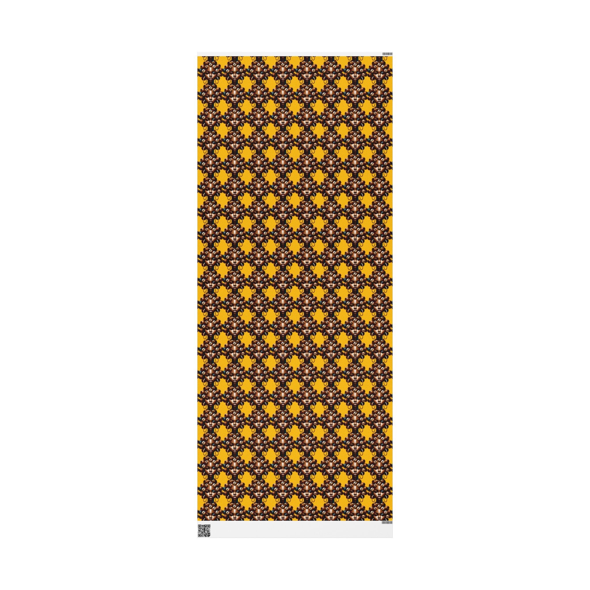 'Dollie' Yellow Wrapping Paper Roll