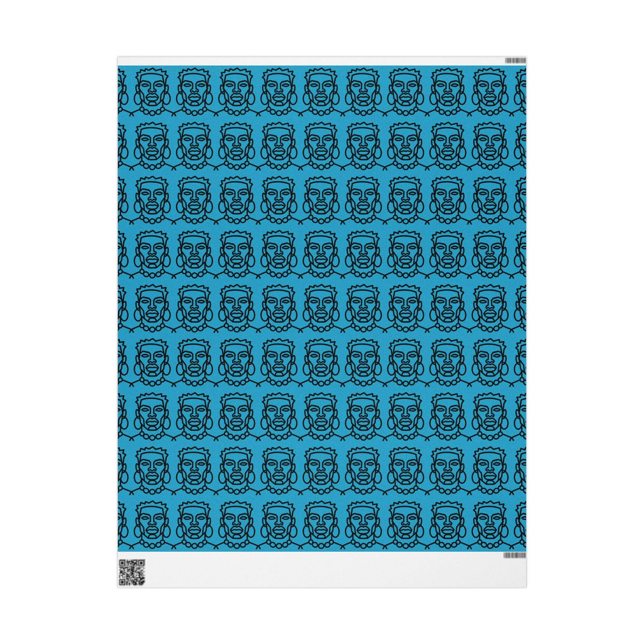 'He is Him' Teal Wrapping Paper, Holiday Gift Wrap