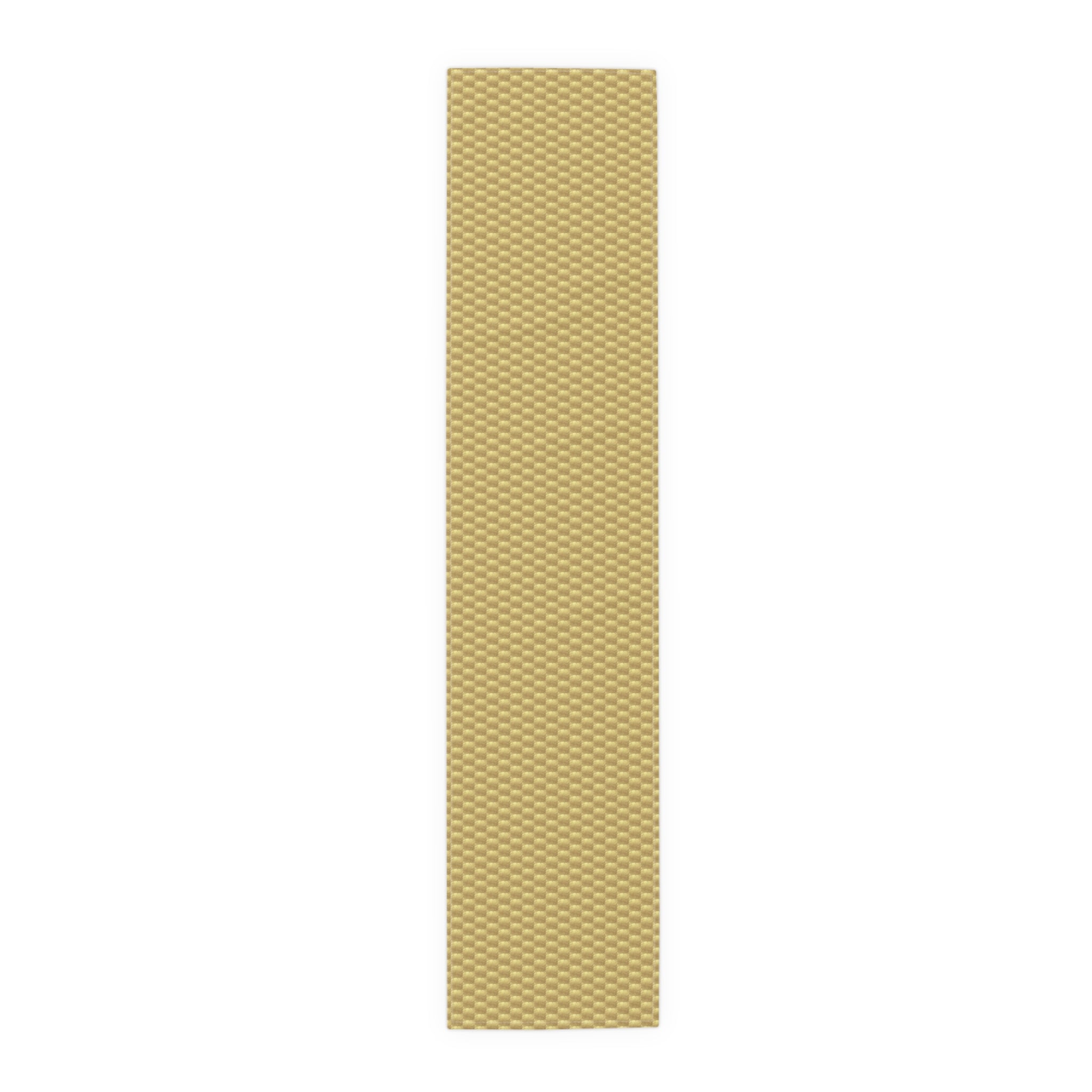 Table Runner - Gold Square Pattern