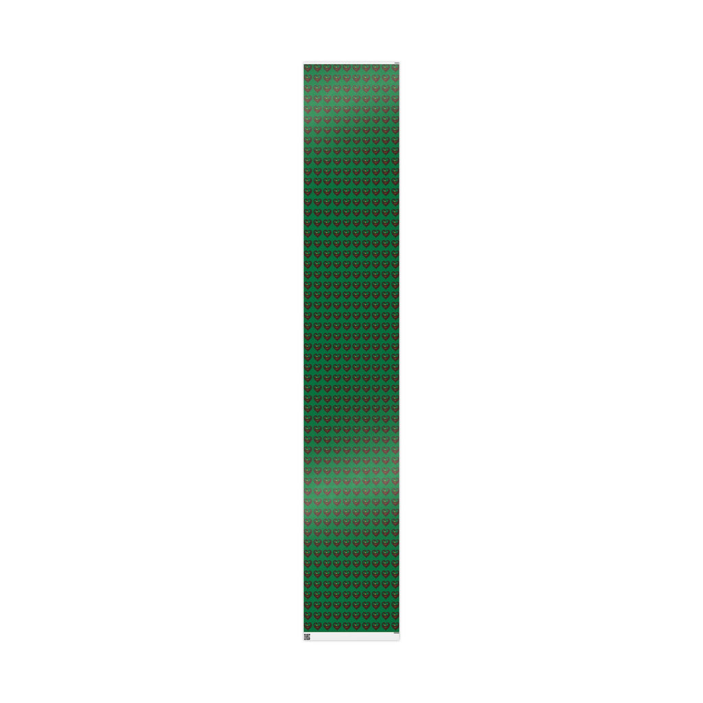 Adinkra Green Sankofa Heart Wrapping Paper
