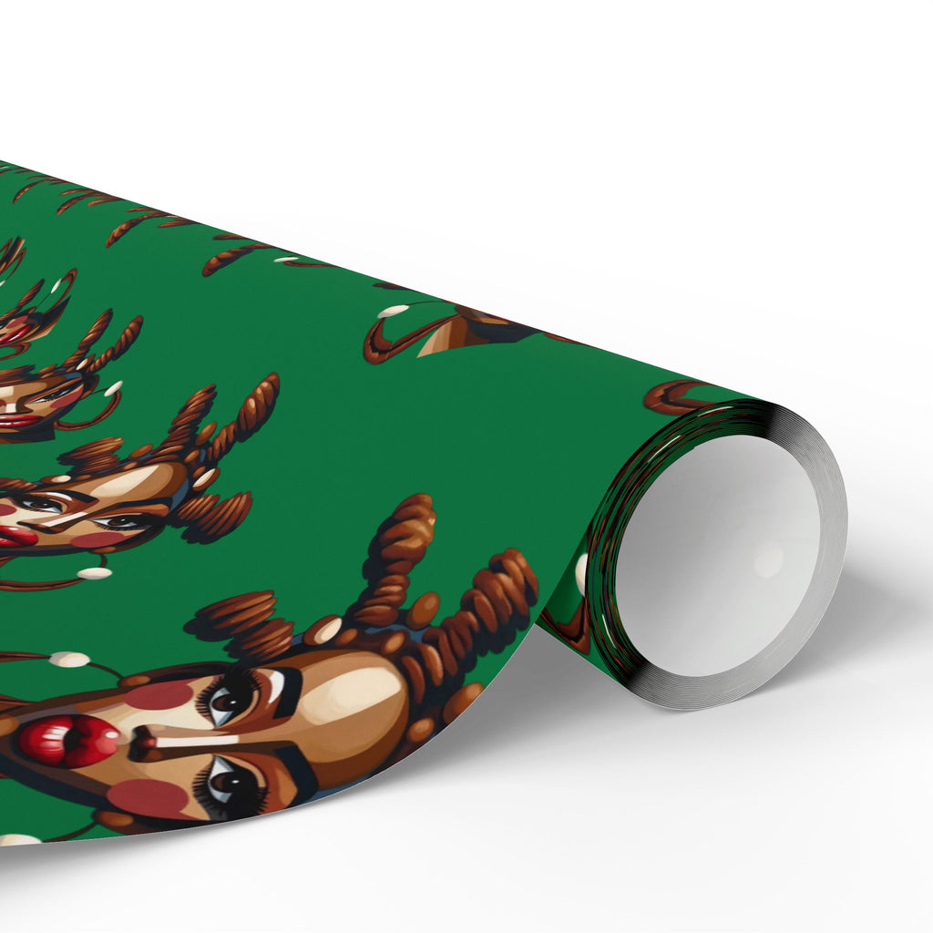 'Bantu' Green Gift Wrapping Paper Roll