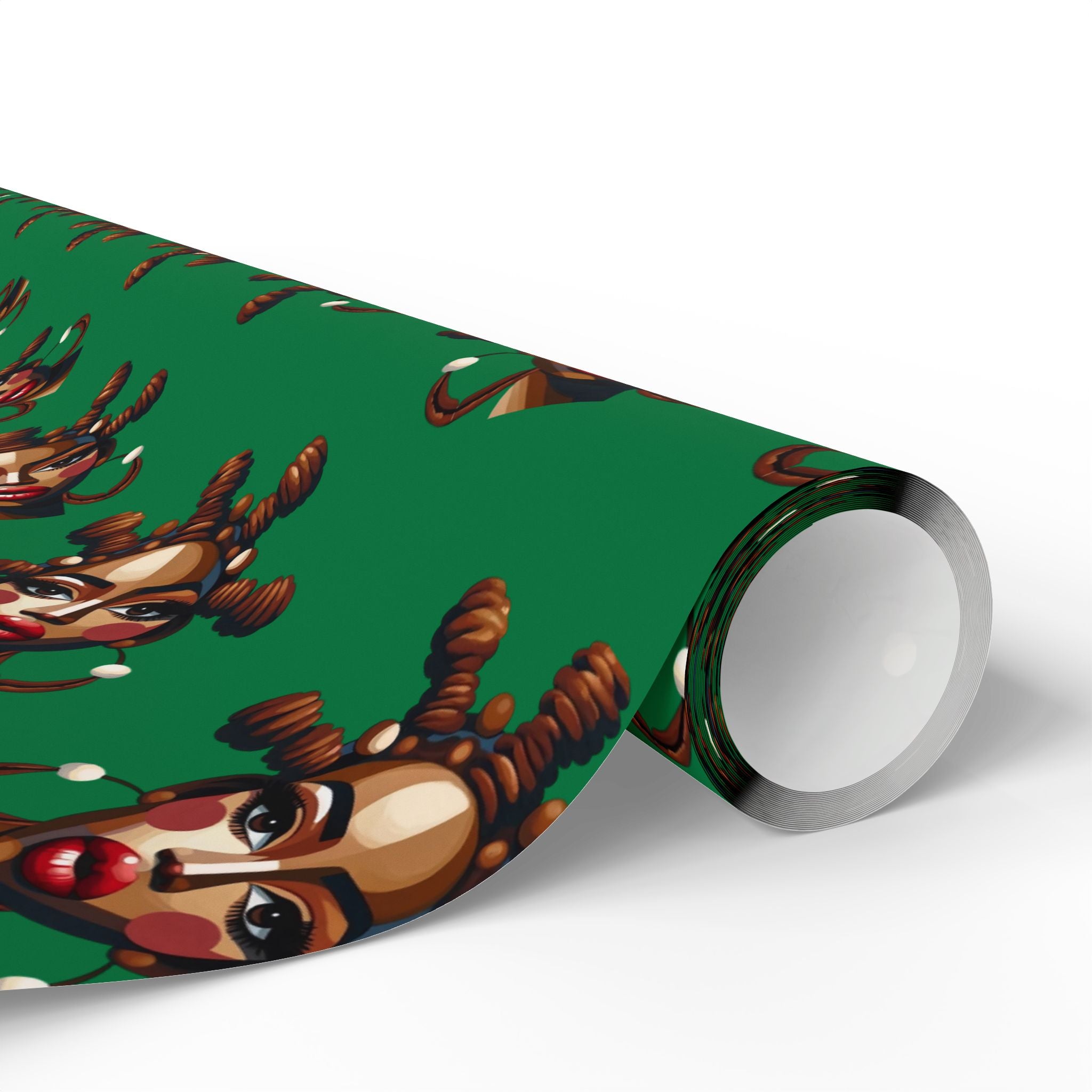 'Bantu' Green Gift Wrapping Paper Roll