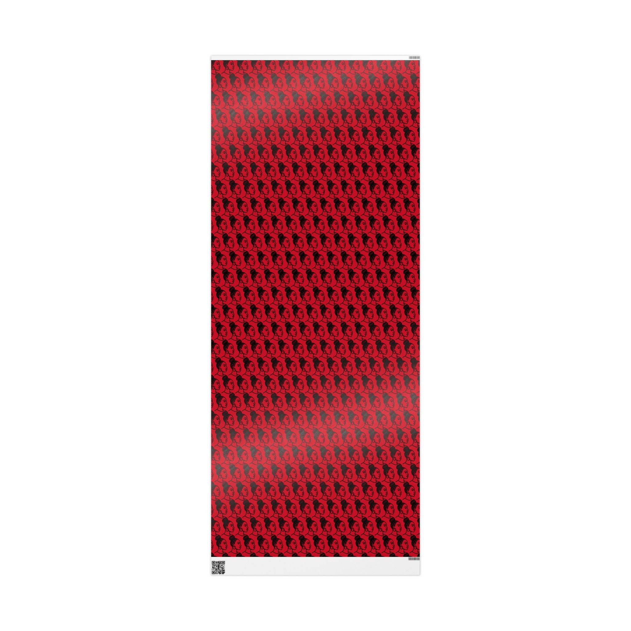 'High Bun' Red Wrapping Paper