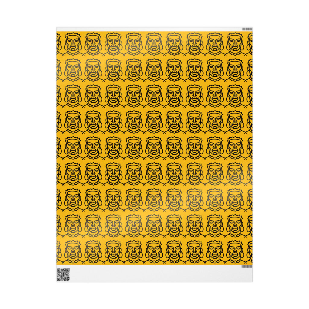'He is Him' Yellow Wrapping Paper