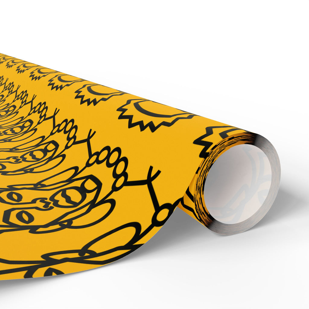 'He is Him' Yellow Wrapping Paper