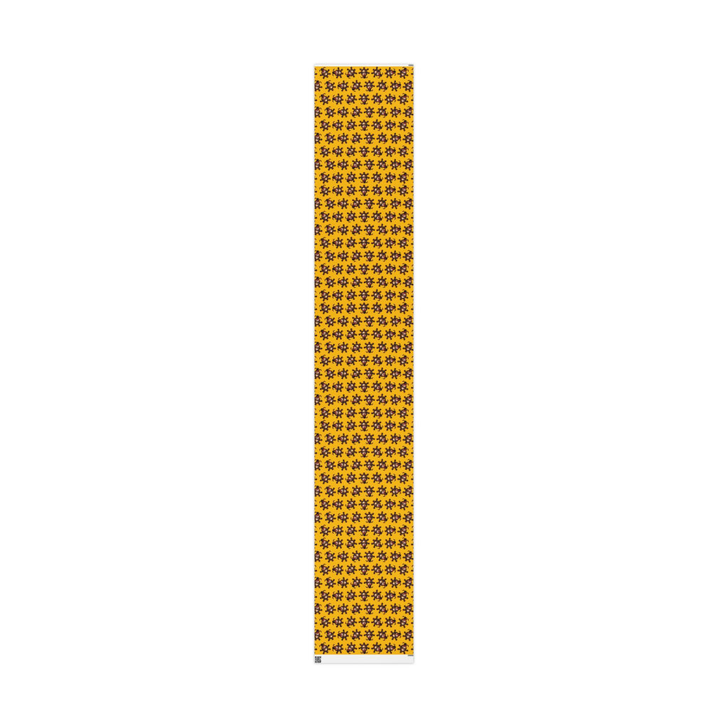 'Bantu' Yellow Gift Wrapping Paper Roll