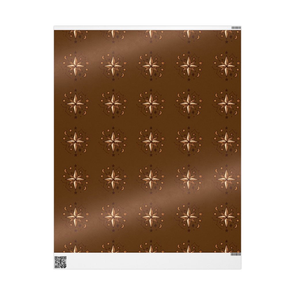 North Star Brown Wrapping Paper