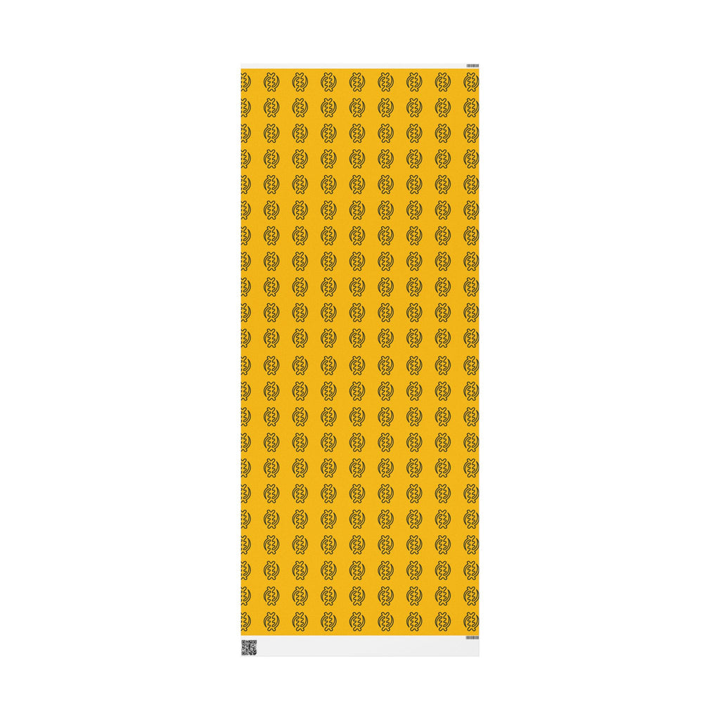 Adinkra Gye Nyame Yellow Wrapping Paper