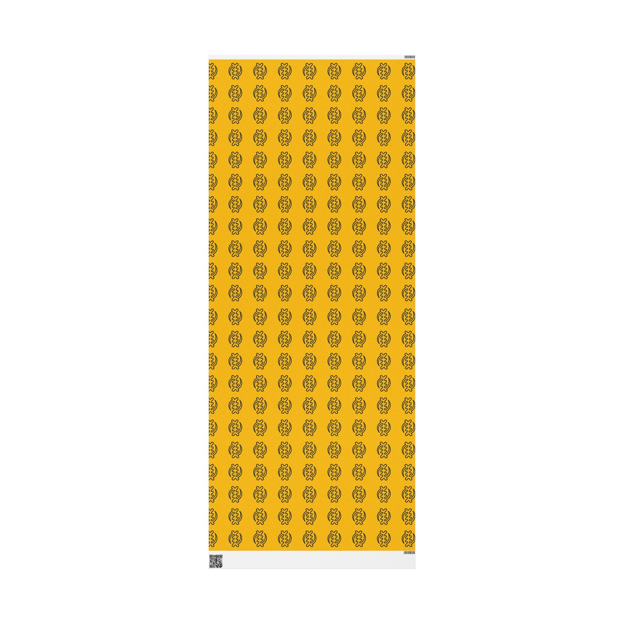 Adinkra Gye Nyame Yellow Wrapping Paper