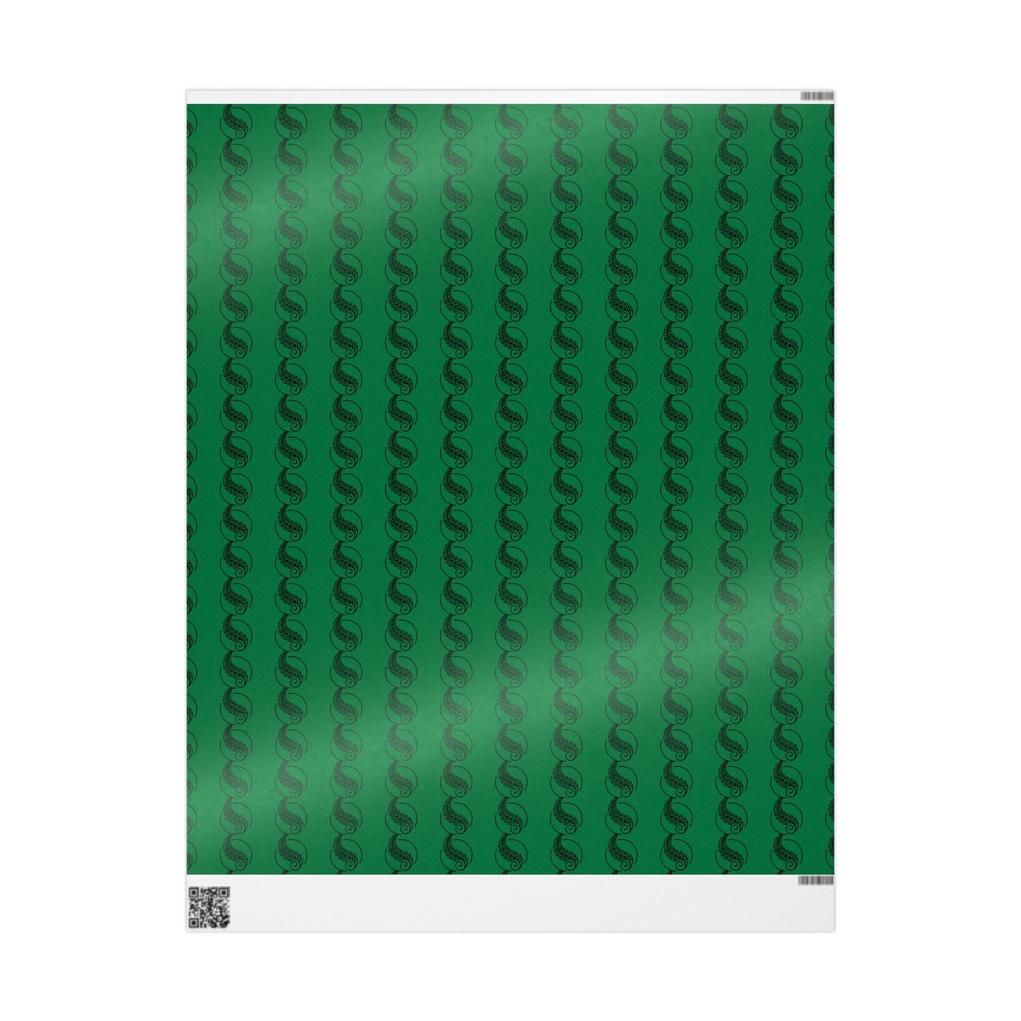 Adinkra Green Fern Wrapping Paper