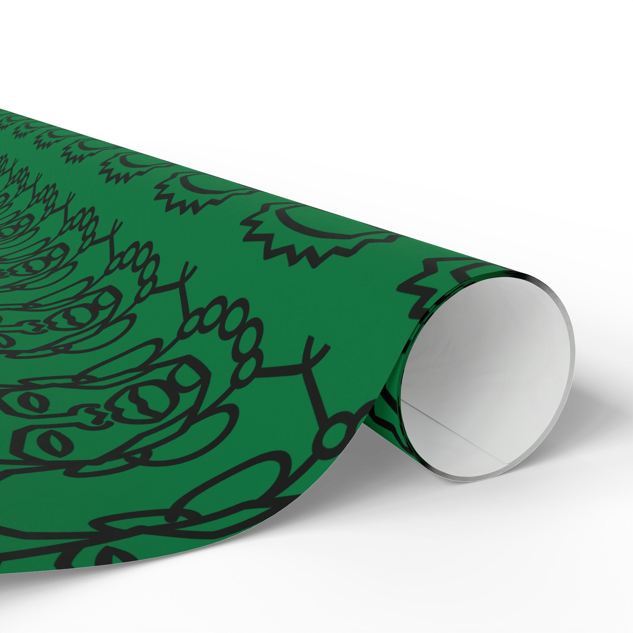 'He is Him' Green Wrapping Paper, Holiday Gift Wrap
