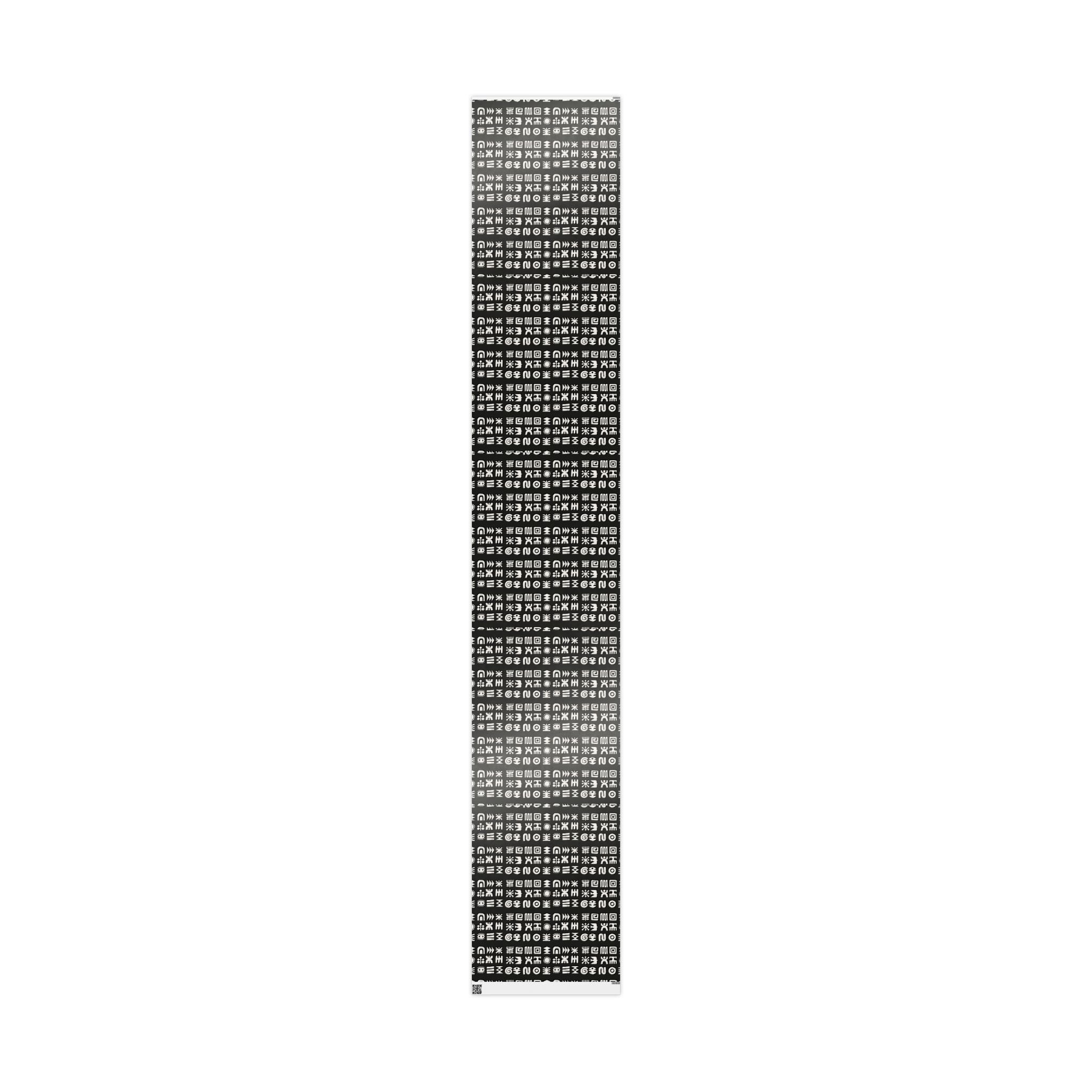 Adinkra Black & White Unique Wrapping Paper