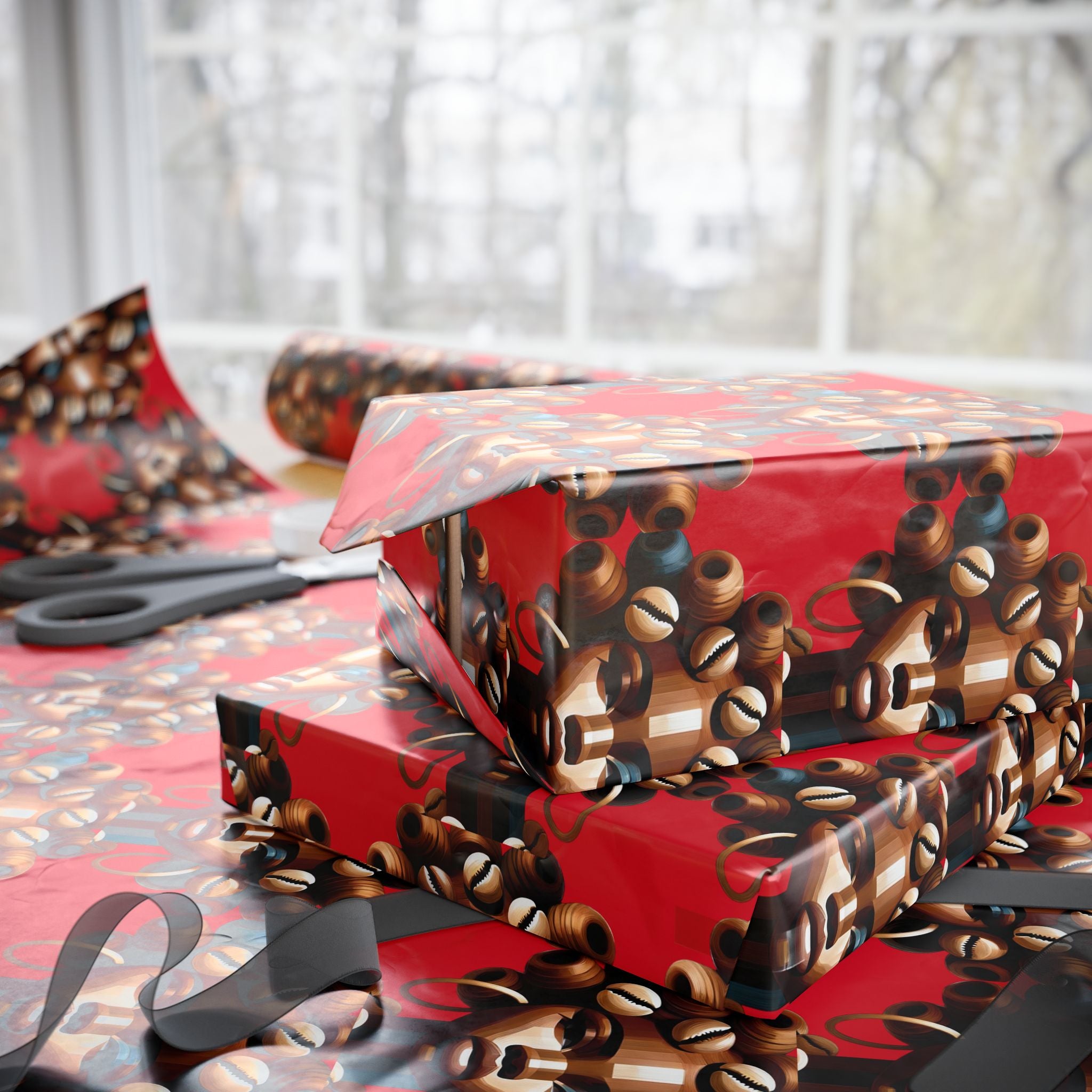 'Dollie' Red Wrapping Paper Roll