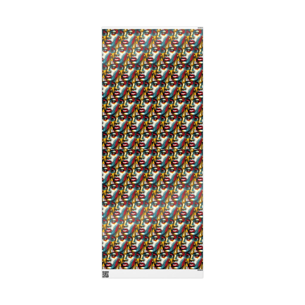 Comic Face, Colorful, Artistic Wrapping Paper