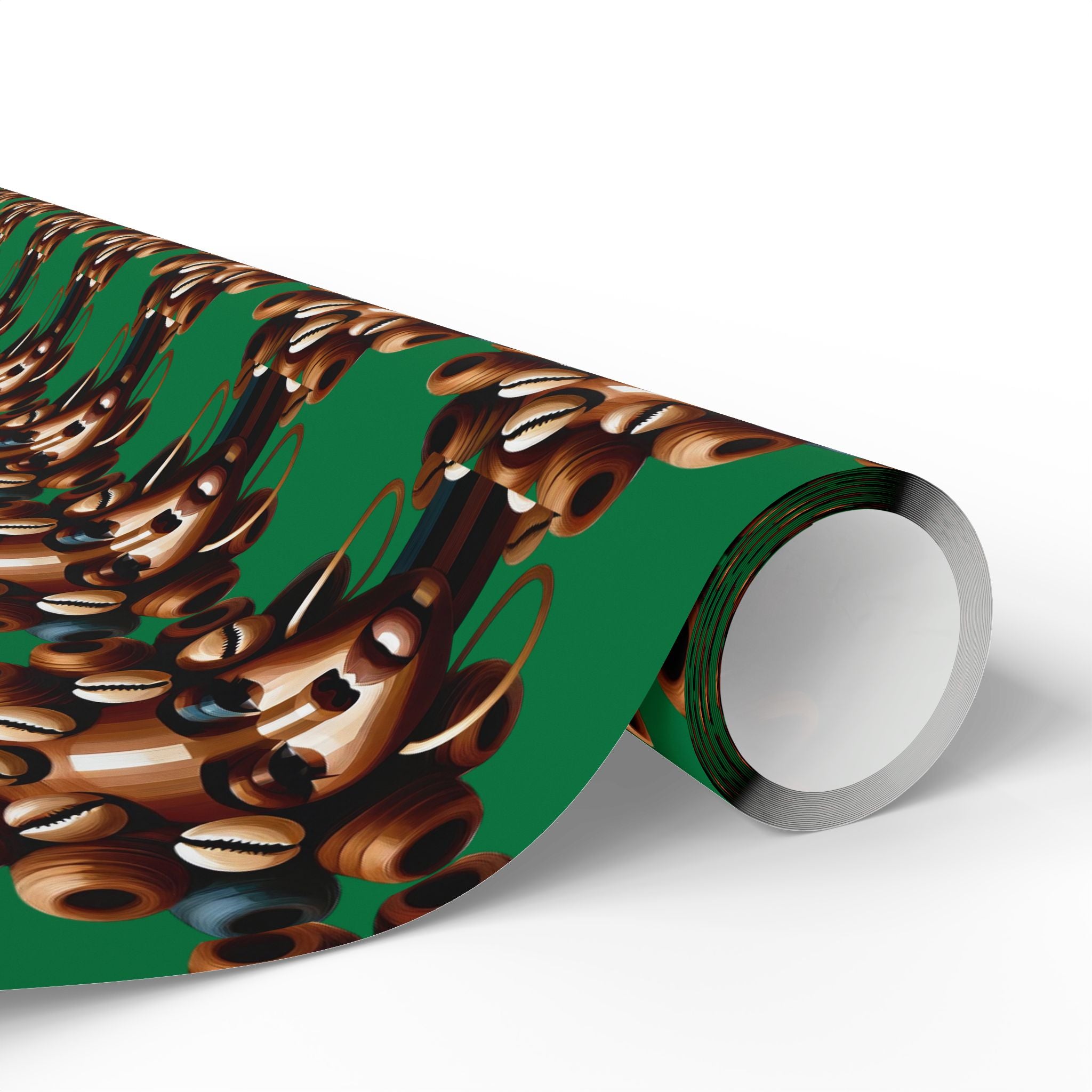 'Dollie' Green Wrapping Paper Roll
