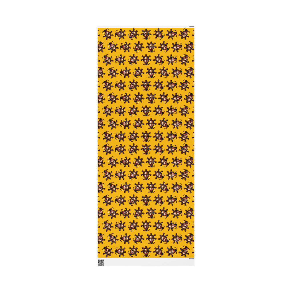 'Bantu' Yellow Gift Wrapping Paper Roll