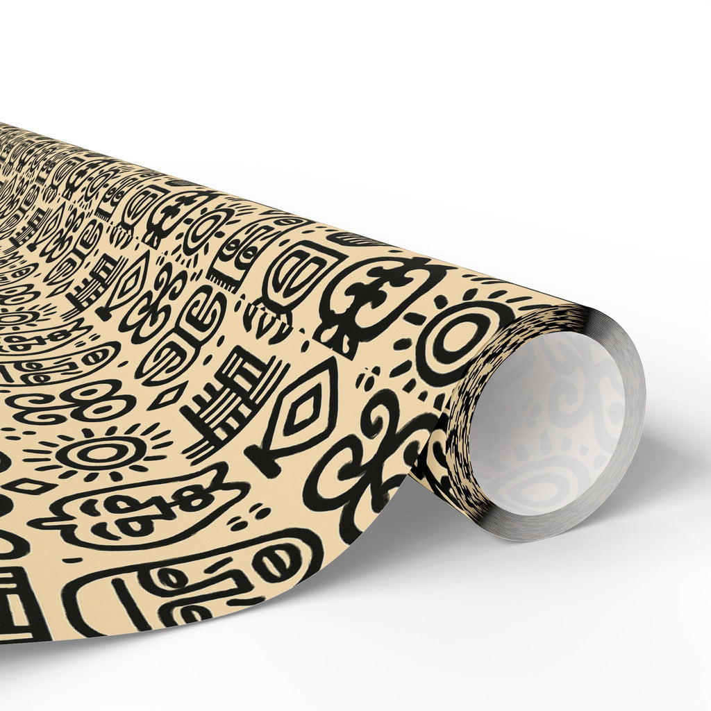 Adrinka Tan Wrapping Paper symbols