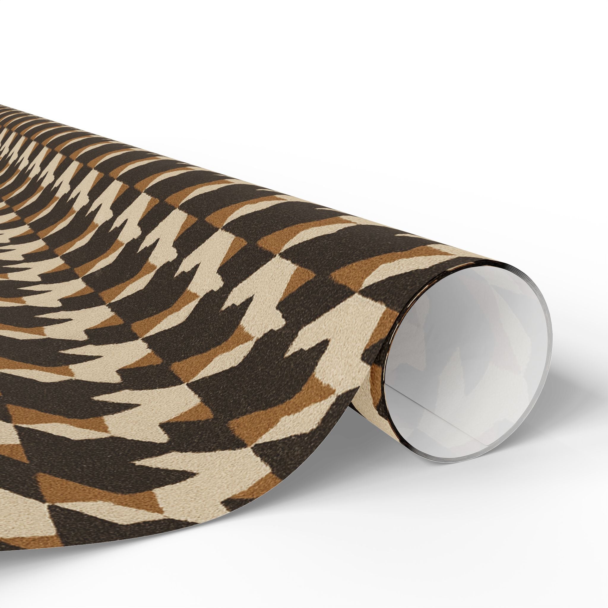 Houndstooth Pattern -Brown Wrapping Paper
