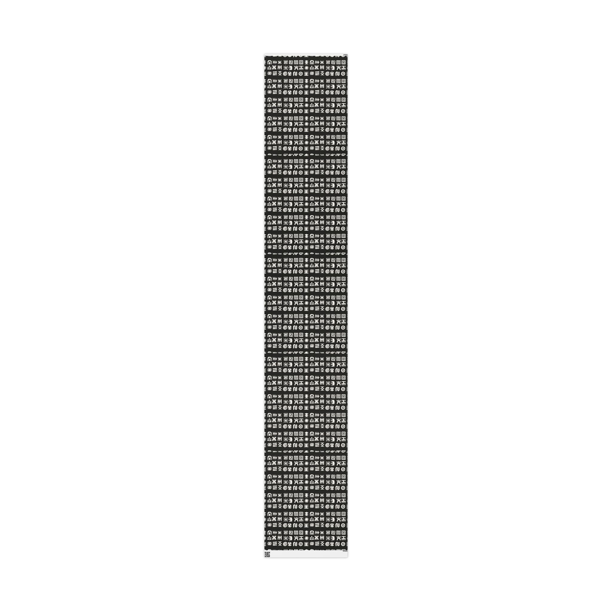 Adinkra Black & White Unique Wrapping Paper