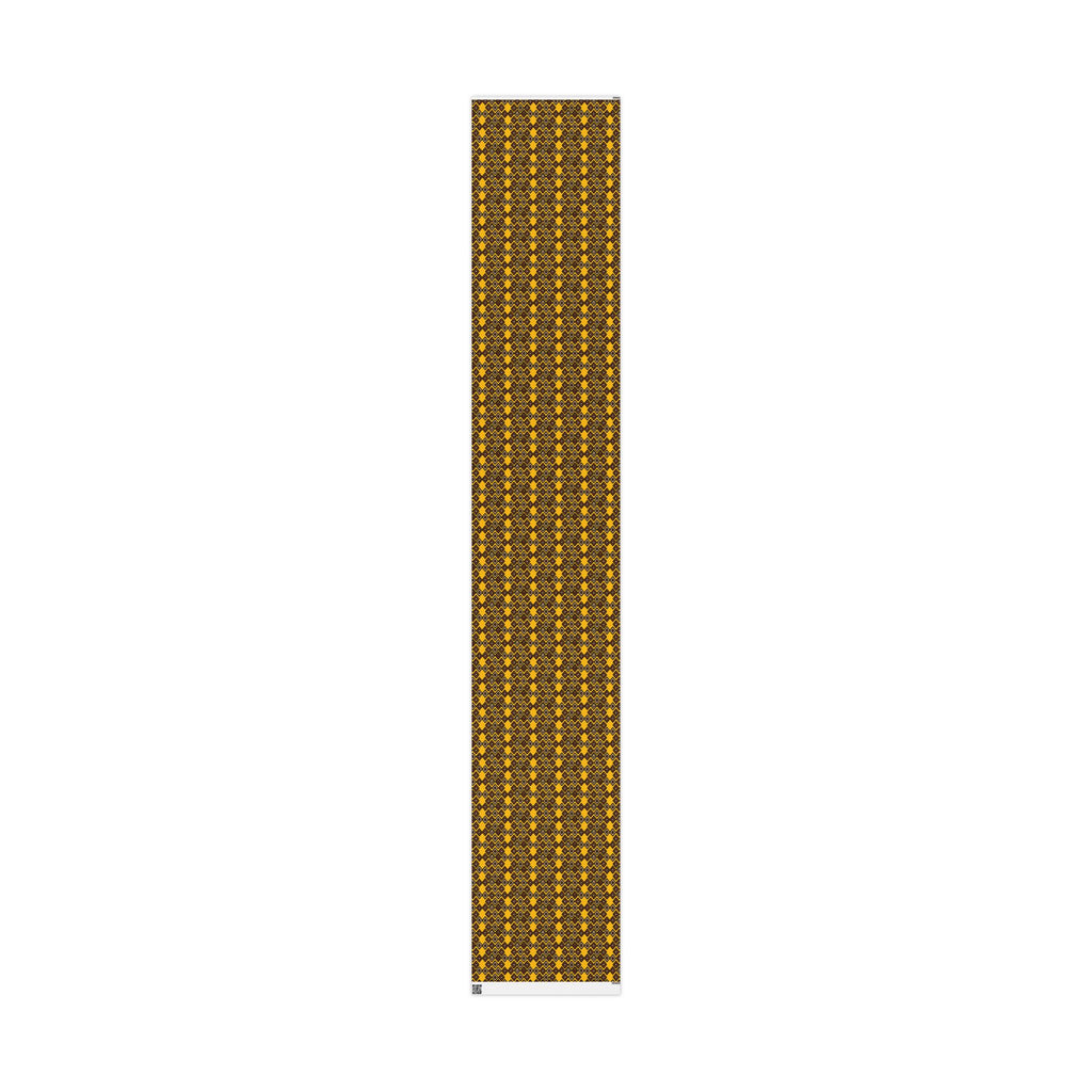 Diamond Pattern Retro Brown/Yellow Wrapping Paper