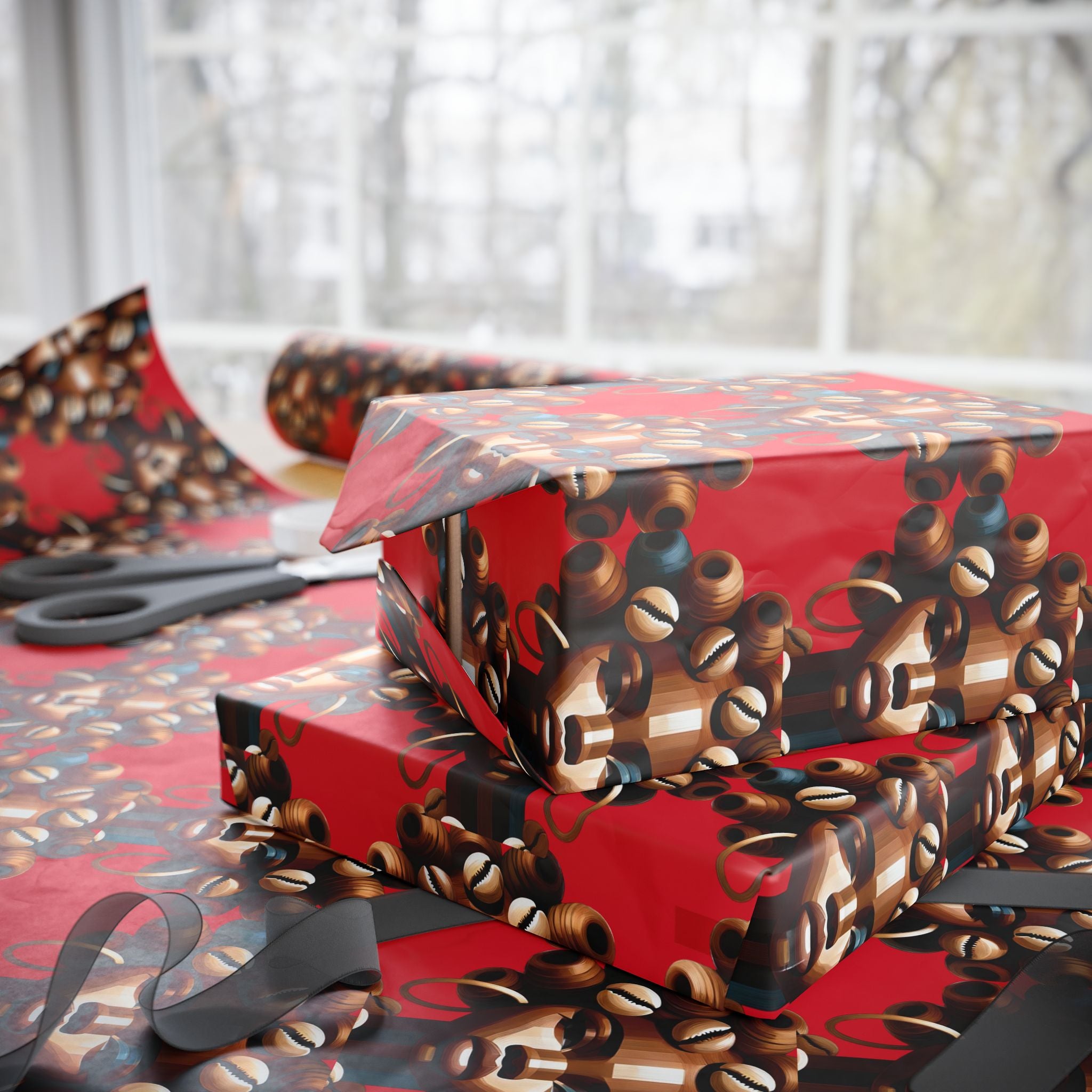 'Dollie' Red Wrapping Paper Roll