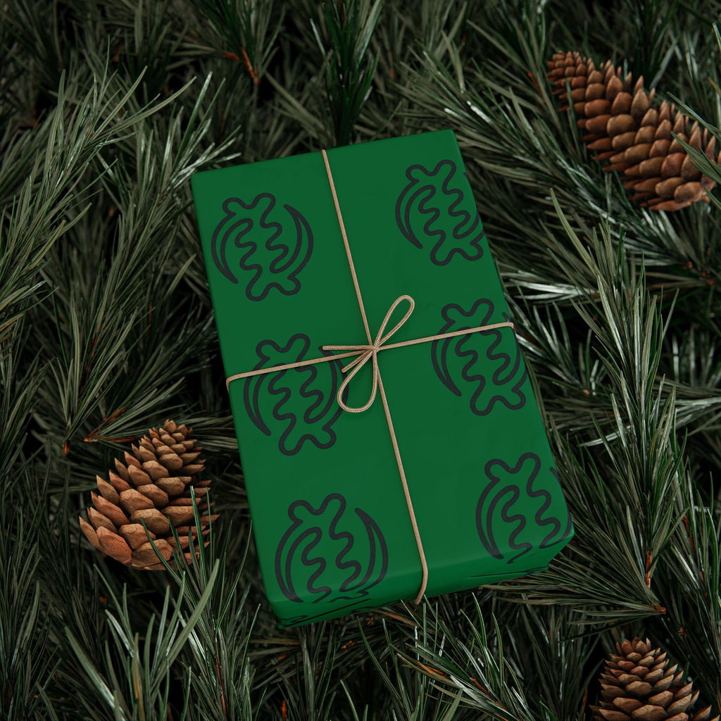 Adinkra Gye Nyame Green Wrapping Paper