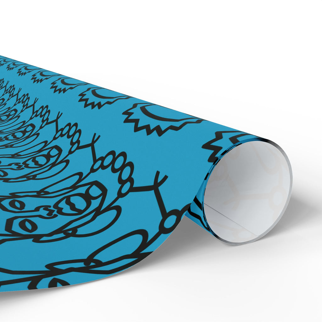'He is Him' Teal Wrapping Paper, Holiday Gift Wrap