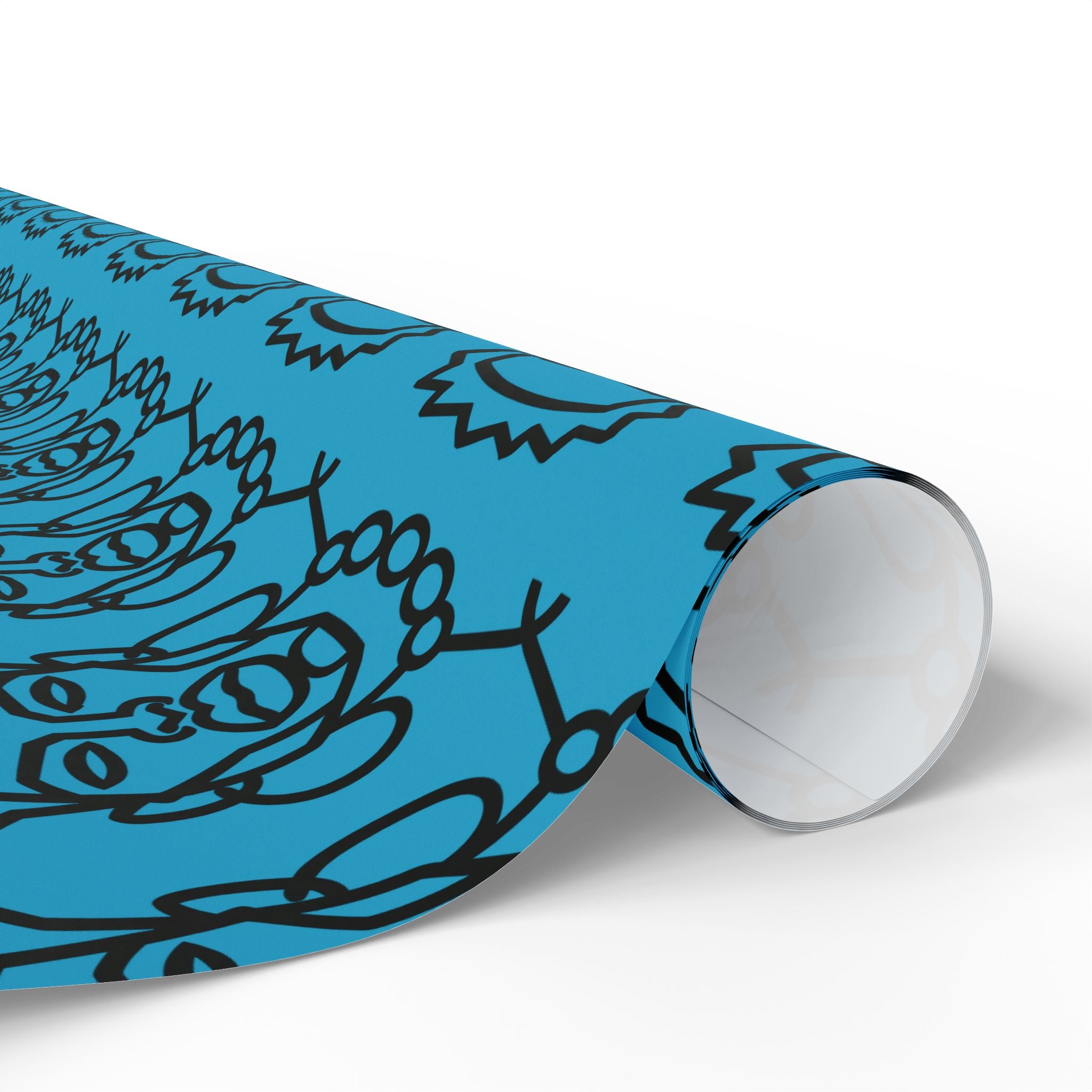 'He is Him' Teal Wrapping Paper, Holiday Gift Wrap