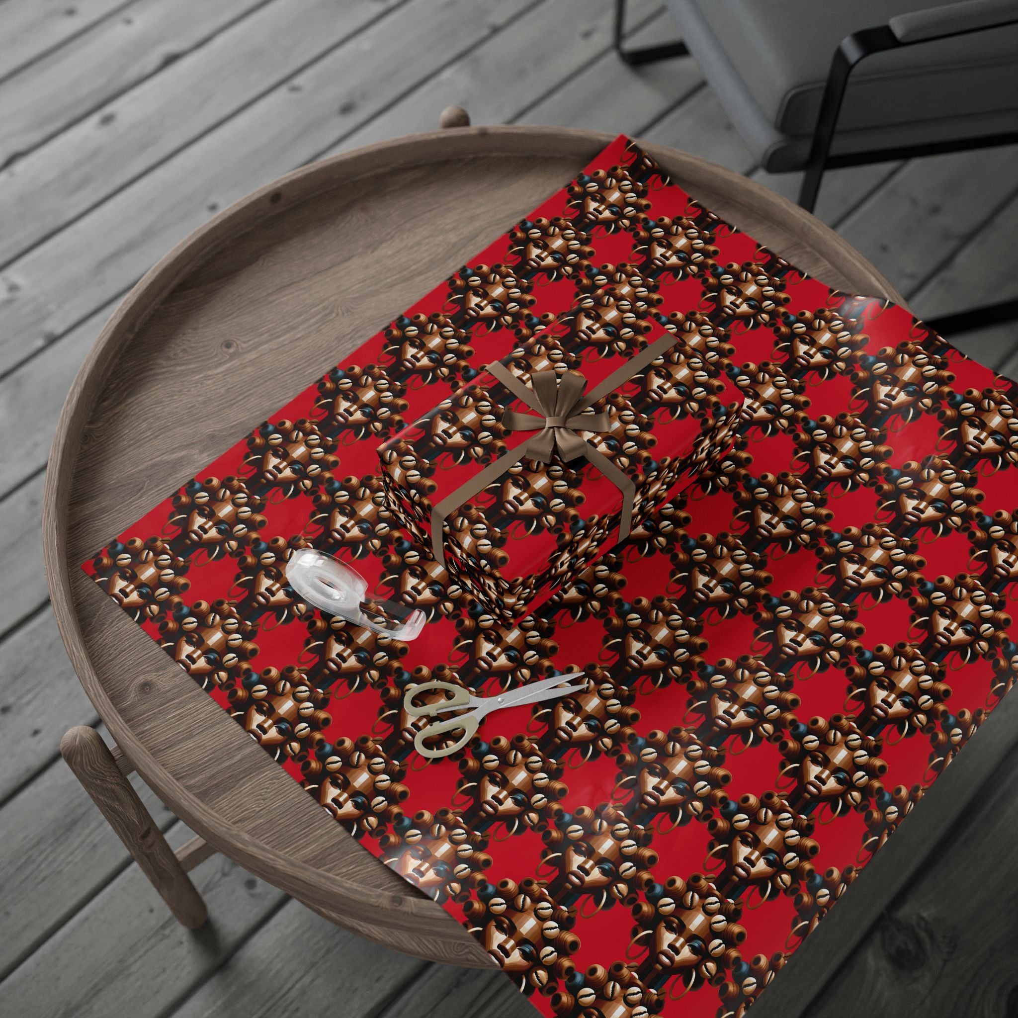 'Dollie' Red Wrapping Paper Roll